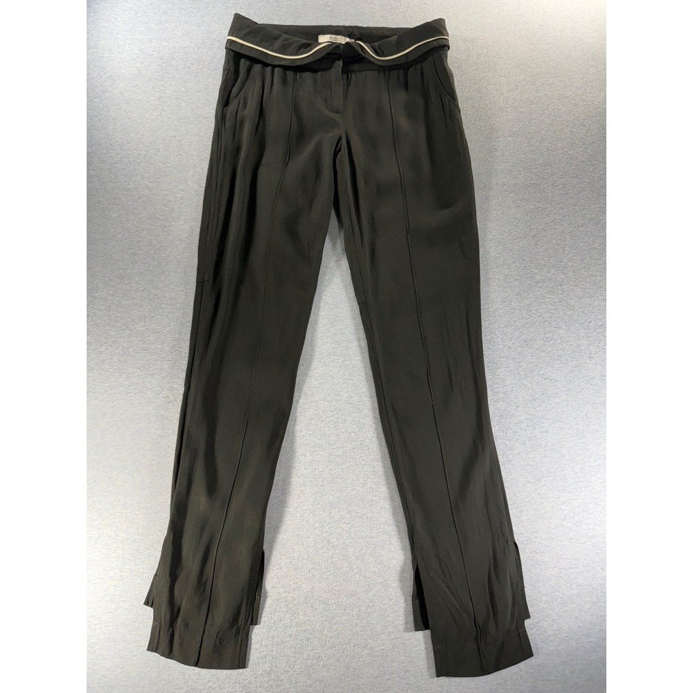 Daslu Hype Black Ivory Colorblock Tailored Pants Brazilian Designer Size 38 US 2